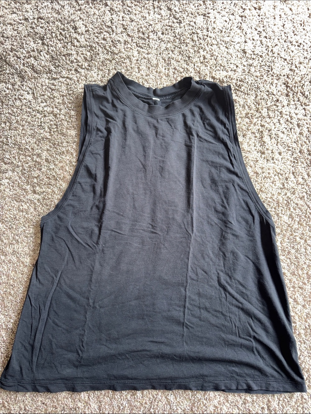 Lululemon black oversized tank size 8